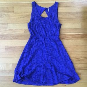 Free People Blue Lace Dress